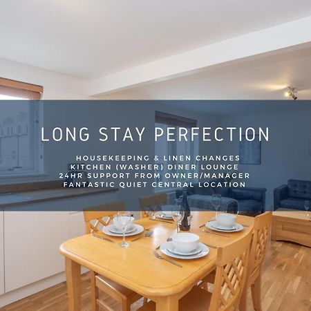 Dwellcome Home Ltd 2 King Beds West End Apt, Half Mile To Union Street Yet Quiet, Free Allocated Parking Space At Rear Entrance & Fast Wifi, Ideal For Long Term Contractor, Corporate, Etc Stays, Regular Housekeeping Option - See Our Site For Assuranc Aberdeen Exterior photo